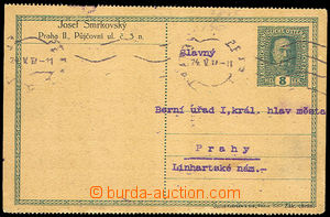 32873 - 1917 Mi.P229 dopisnice s adresním přítiskem fy. Josef Smr