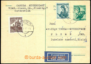 32877 - 1959 Mi.P337 zaslaná letecky do ČSR s dofr. známkami Mi.8