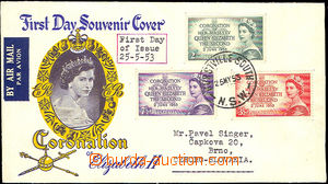 32887 - 1953 FDC to issue of stmp to/at coronation queen Elizabeth I