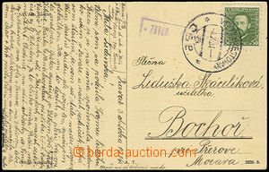 32945 - 1934 postcard with postal agency pmk ZAVAR (Velké Brestovan