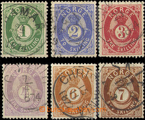32997 - 1872 Mi.16-21, dobrá kvalita, kat. min. 475MiMk