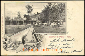 33477 - 1900 Mokrá Hora - Restaurace, letní zahrádka. Prošlá. L