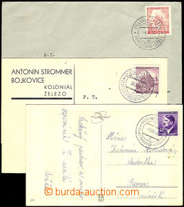 33603 - 1940/44 comp. 9 pcs of entires with railway pmk  : No. 603, 