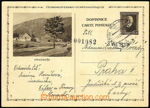 33610 - 1939 CDV67/7 T. G. Masaryk 1,20CZK, to BOHEMIA-MORAVIA, post