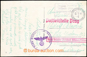 33720 - 1941 postcard sent as Feldpost (Field-Post) through/over Ger