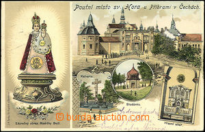 33796 - 1905 Svatá Hora u Příbrami, kreslená kolážová litho, 