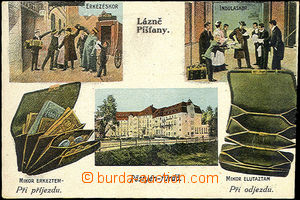 33825 - 1919 Piešťany -  color 3-views collage, funny, Hungarian-C