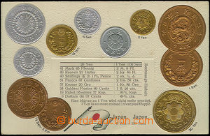 33888 - 1900 mince na pohlednicích, Japonsko, tlačená litho, nepo
