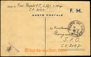 34042 - 1940 field post F.M. sent by member of czech legion in Franc