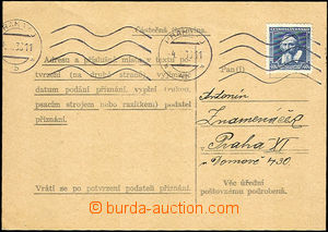 34060 - 1938 Komenský 40h, Pof.300 single franking on official mail