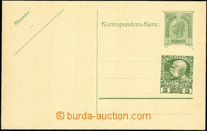 34133 - 1910 PC 5h Mi.P152 with private added print stamp. 5h issue 