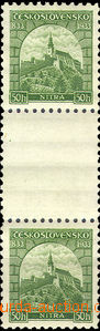 34185 - 1933 Pof.273M Nitra, 2známkové meziarší, svěží, kat. 