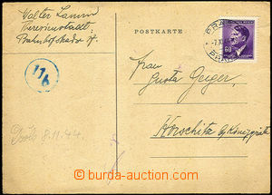 34213 - 1944 C.C. Terezín  preprinted postcard - poděkovaní for p