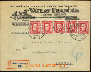 34224 - 1928 V. Frančák, Česká Třebová - Hodinářský a zlatn