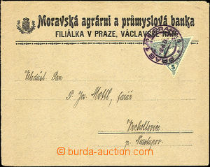 34244 - 1916 firemní obálka zaslaná jako spěšný tiskopis, vyfr