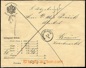 34283 - 1882? money letter for printed matter envelope cash franked/