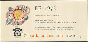 34369 - 1971 PF 1972  Ministerstva spojů s podpisem Fischer a autor