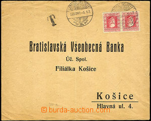 34432 - 1925 dopis vypl. zn. Pof.194 2x, TGM, DR Sátoraljaujhely/ 2