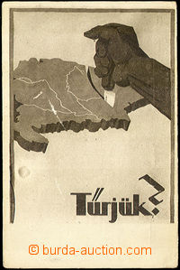 34560 - 1920 Türjük? dělení Uherska, neprošlá, odřené okraje