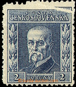34624 - 1925 Pof.195, Rytina, 2Kč se složkou v pravém horním roh