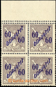 34627 - 1927 Pof.DL51A, Výpotřební OR, 60/25, 4-blok s dvojitou p