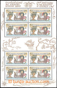 34805 - 1992 Pof.A3006, 500. výročí objevení Ameriky, VV nedotis