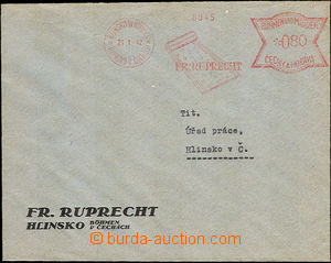 34834 - 1942 protektorátní dvoujazyčný OVS Fr. Ruprecht - Hlinsk