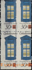 34926 - 1977 Pof.2241  Okna  zn. 30h ve 4-bloku s posunem zoubkován