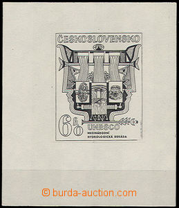 34988 - 1974 ZT Pof.2077 Hydrologická dekáda  v černé barvě