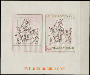 35009 - 1973 ZT Pof.2030, fáze tisku jednotlivých barev, 2x otisk