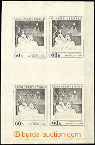 35112 - 1968 PLATE PROOF Pof.1729 in black color, print of whole PB