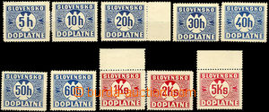 35367 - 1939 Alb.D1x 10x Postage due stmp I., horiz. grid, mostly mi