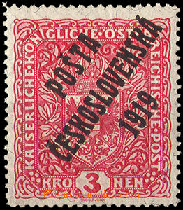 35426 -  Pof.49 Coat of arms, granite paper, mint never hinged, c.v.