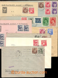 35661 - 1945 ČSR II.  partie 8ks dopisů vyplacených známkami Lon