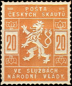 35782 - 1918 ZT Pof.SK2 v oranžové barvě, luxusní, zk. Kar.