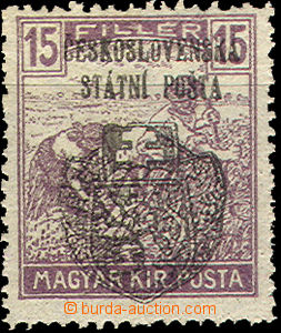 35828 - 1918 Skalické vydání Pof.124, velmi lehká stopa, zk. Gil