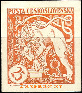 35859 - 1919 ZT hodnoty 25h v oranžové barvě na křídovém papí