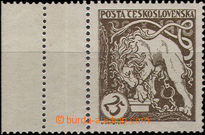 35863 - 1919 Pof.28A, zn. 25h s levým okrajem a dvojitou svislou pe
