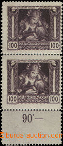 35865 - 1919 Pof.31B, vertical pair with control-numbers and fake co