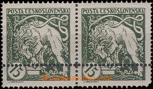 35866 - 1919 Pof.27B, pair with double horiz. perf