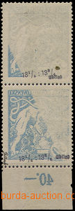 35869 - 1919 Pof.29A, svislá 2-páska s okrajem a částečným str