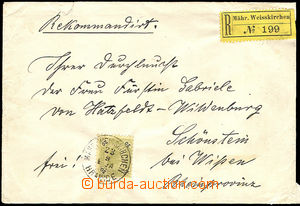 36028 - 1892 R dopis do Německa (Schönstein), vyfr. zn. 20kr, DR H