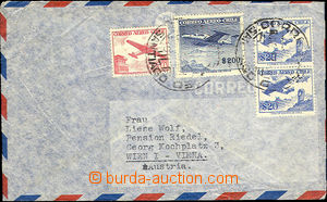 36042 - 1957? air-mail letter to Austria, franked with. air stamp. M