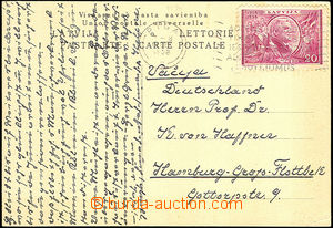36070 - 1938 card franked stamp. Mi.267 (20S), MC Riga/ 19.DEC.1938,