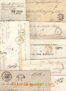 36077 - 1850-70 AUSTRIA  sestava 14ks skládaných Ex offo dopisů, 
