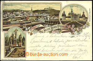 36096 - 1897 Svatá Hora near Příbram, color collage lithography, 