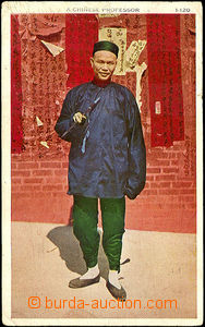 36191 - 1928 ČÍNA -  čínský profesor, barevný, vydáno v USA P