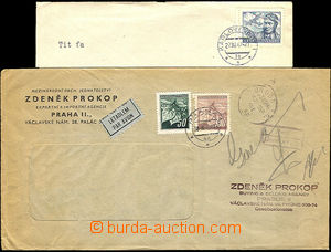 36199 - 1945-47 commercial window envelope sent by air mail to Engla