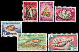 36218 - 1962 Mi.343-8 Mussels, mint never hinged, c.v.. 30€