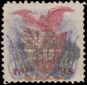 36228 - 1869 1869 USA Mi.34, Sc.121., numeral cancel, check perforat
